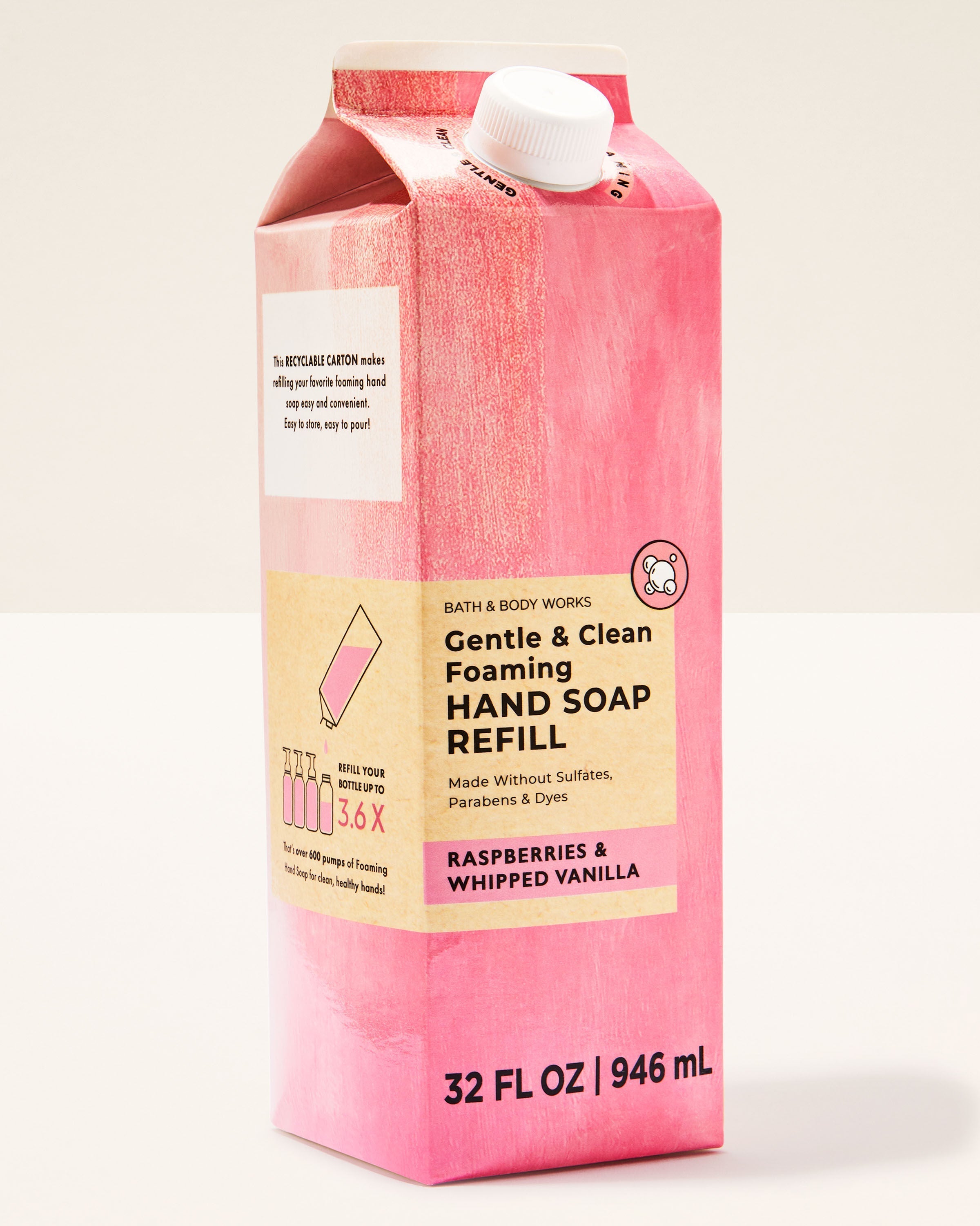 Raspberries & Whipped Vanilla Gentle & Clean Foaming Refill