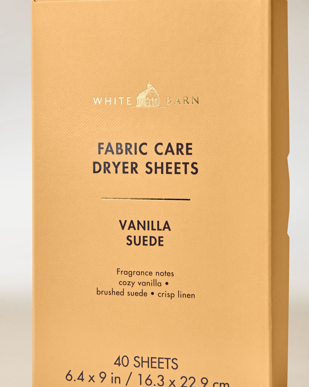 Vanilla Suede Dryer Sheets