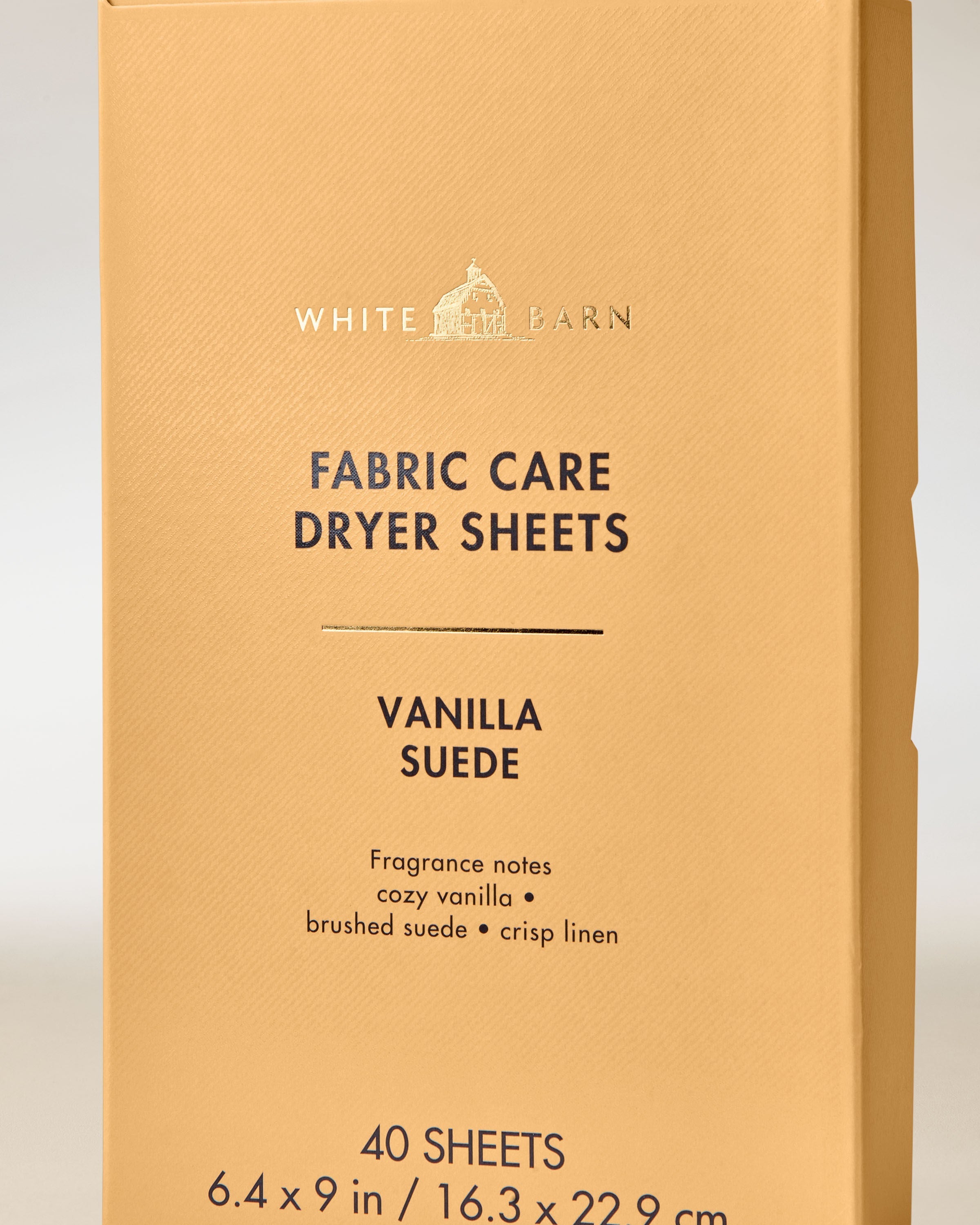 Vanilla Suede Dryer Sheets