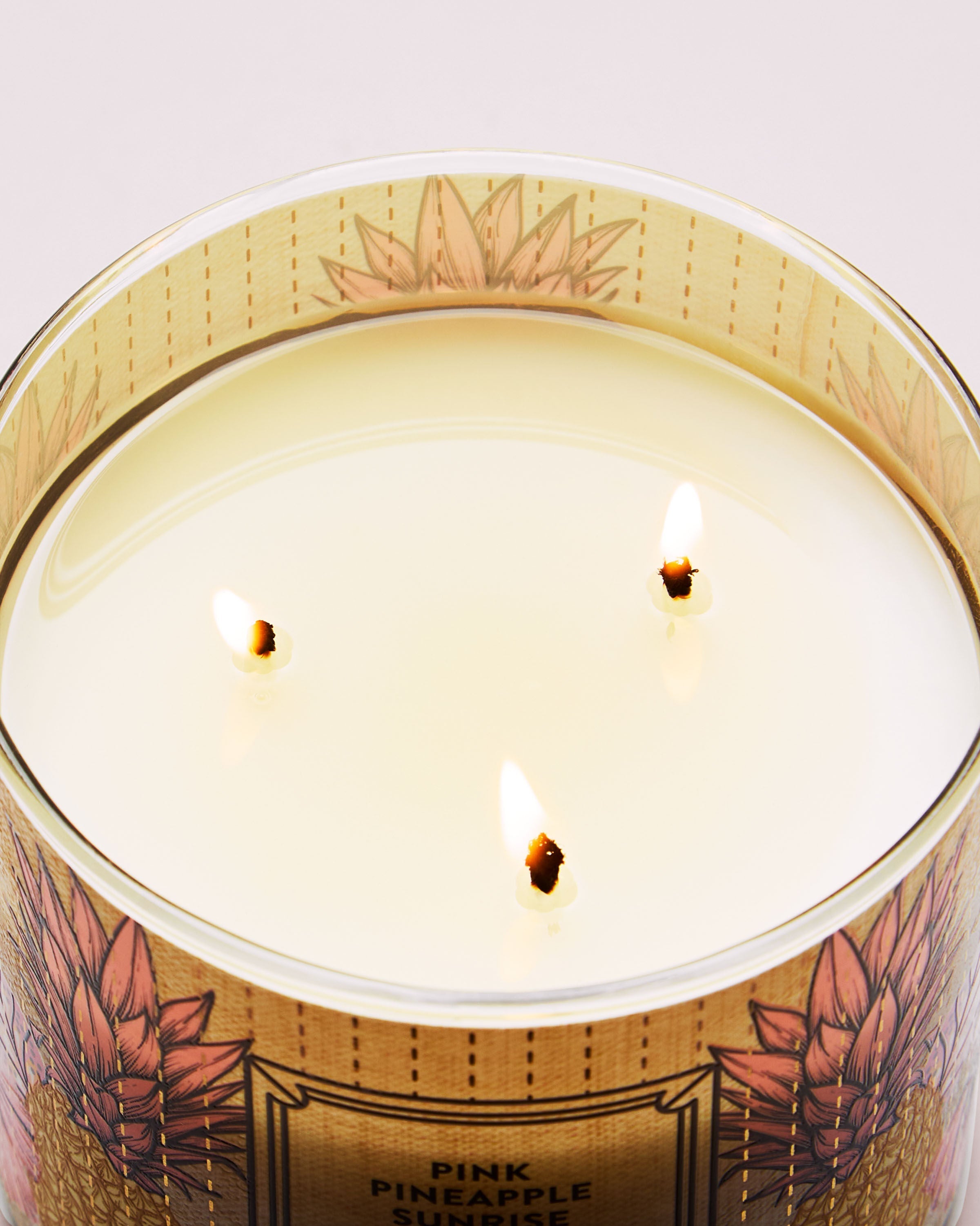 Pink Pineapple Sunrise 3-Wick Candle